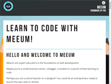 Tablet Screenshot of meeum.com